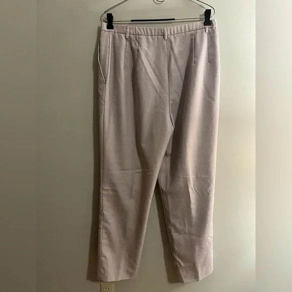 Pendleton cream small checkered loose fit trousers size 14 - Picture 7 of 10